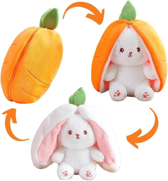Rabbit New Creative Strawberry Rabbit Plush Soft Doll Hug Pillow | Best Quality Stuff Toy For Babies & Kids - Random Color