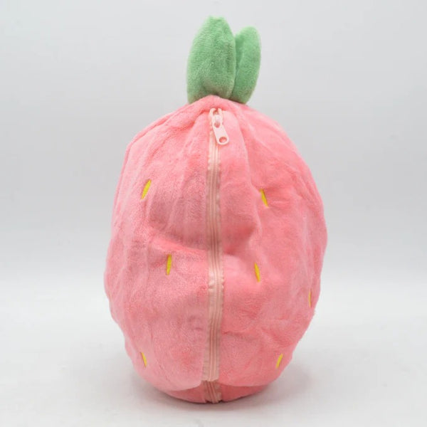 Rabbit New Creative Strawberry Rabbit Plush Soft Doll Hug Pillow | Best Quality Stuff Toy For Babies & Kids - Random Color