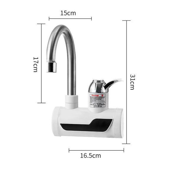 Electric Kitchen Water Heater Tap – Instant Hot Water Faucet | Fast Heating Tankless Faucet