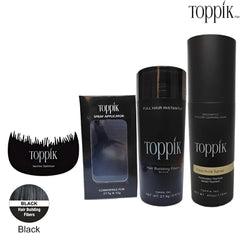 Toppik Hair Builiding Fiber ( 27.5g ) – Toppik Hair Comb – Toppik Spray Applicator – Toppik Hold Spray-Dark Brown