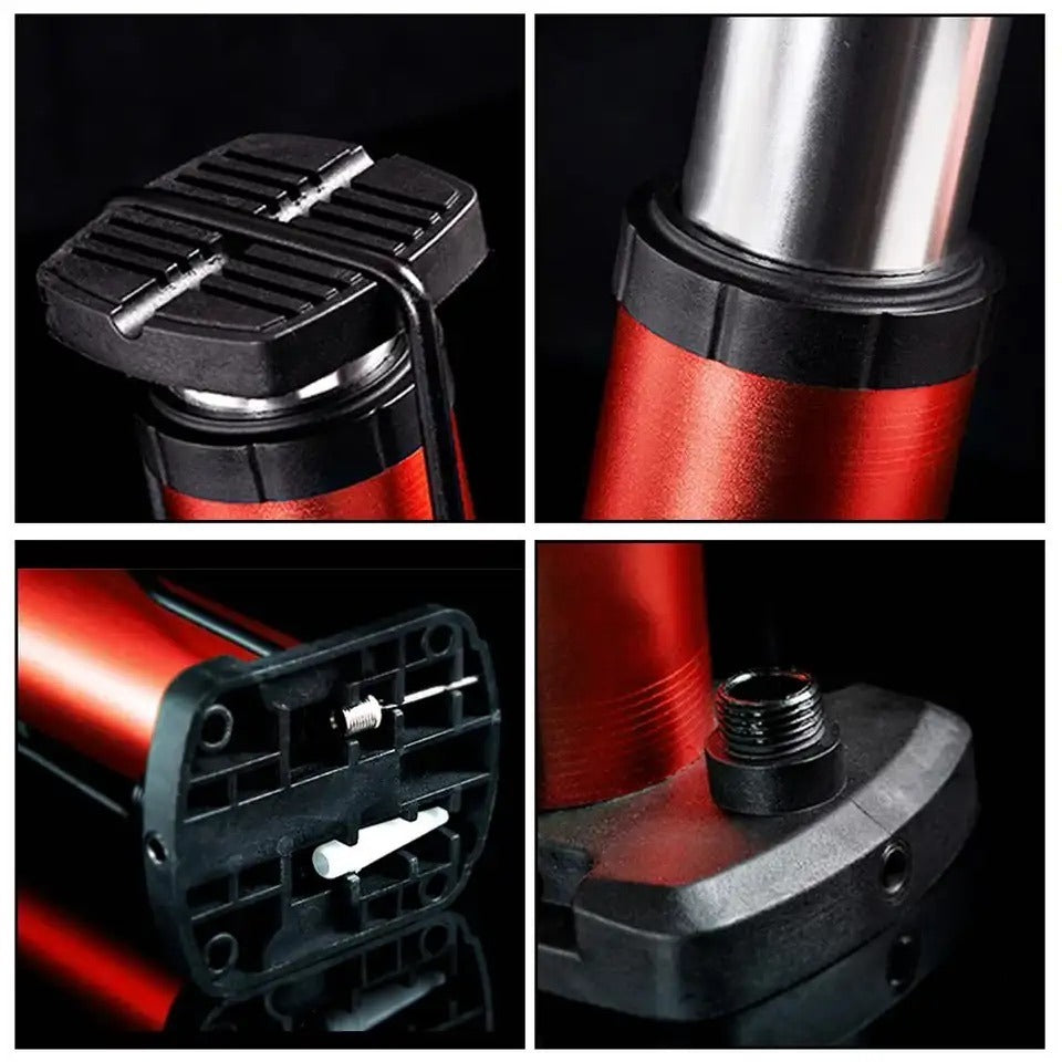 High Pressure Foot Air Pump – Heavy-Duty Mini Foot Pump for Bicycle, Ball, Scooter, Car & Inflatable Toys (Without Gauge) (Random Color)