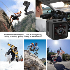 SQ6 Mini Spy Camera – HD Portable Security Camera with Night Vision & Two Stand Holders