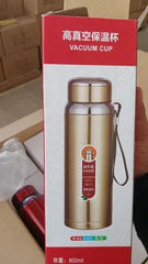 Stainless Steel Water Bottle with Digital Temperature Vacuum Insulated Water Bottle, Large Capacity, Outdoor Portable Sports Water Bottle With Rope Handle (Random Color) - 1000ml